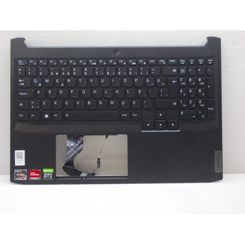 Lenovo ideapad Gaming 3 (15ACH6 / 15IHU6) Uyumlu Üst Kasa Klavye Siyah