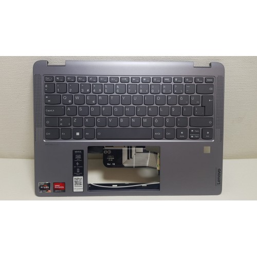 Lenovo IdeaPad Flex 5 (14ABR8 14IAU7) 82XX Üst Kasa Klavye (Işıklı) (Gri)
