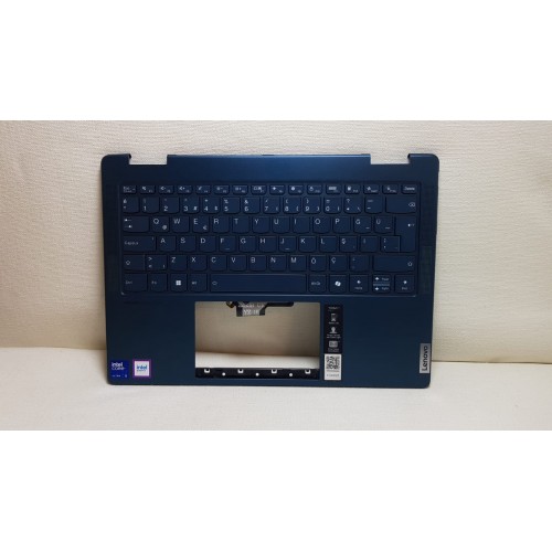 lenovo yoga 7i 2-in-1 14iml9-14ahp9 üst kasa klavye (mavi)