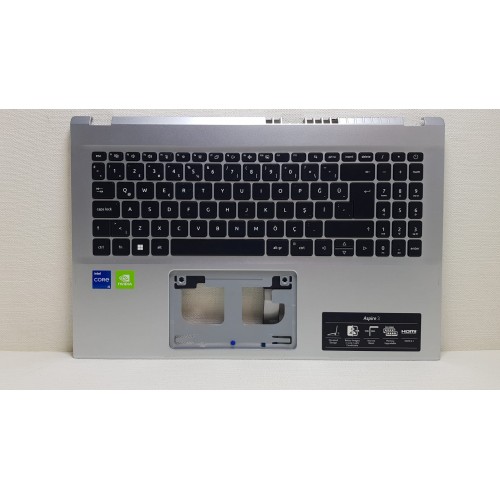 Acer Aspire 3 A315 A315-59G AM3UI000300Üst Kasa Klavye İntel Versiyon (Açık Gri)