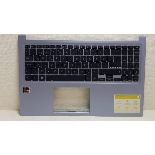 Asus VivoBook F1502ZA-OS34 13NB0VX1P02014-3 Üst Kasa Klavye (Gri)