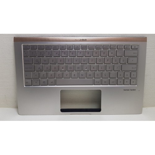 Asus ZenBook 13 Üst Kasa Klavye (Bej Rengi) (Işıklı)