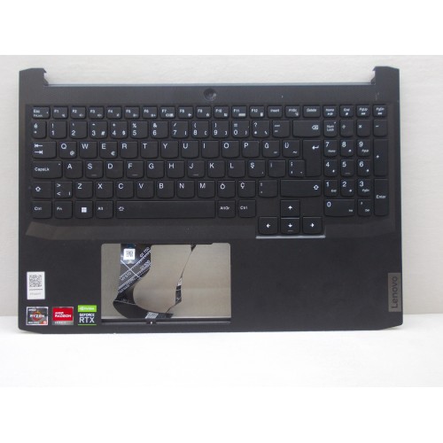 Lenovo ideapad Gaming 3 (15ACH6 / 15IHU6)Uyumlu Üst Kasa Klavye Siyah