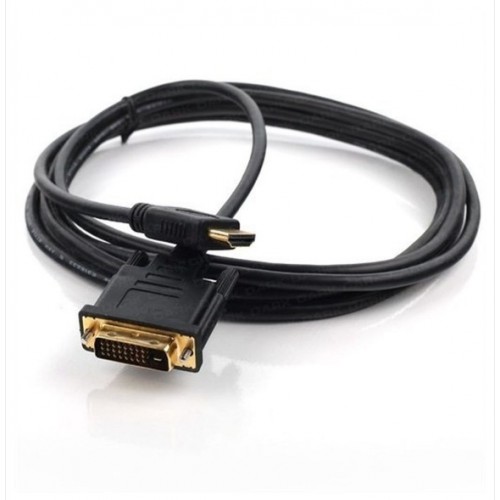 DVI To HDMI 3 Metre Altın Uç Kablo